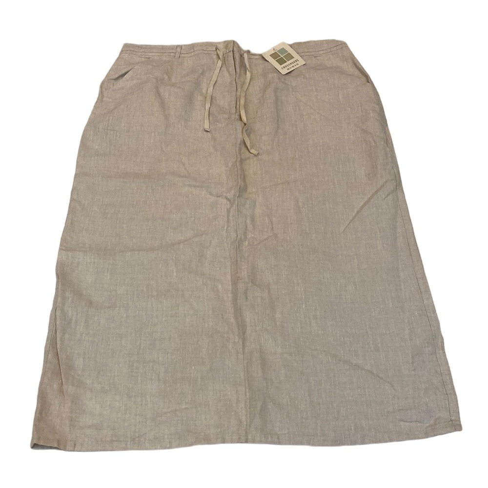 20W - Linen Midi Skirt